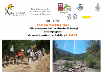 Campo Natura 2016: Con asini a Gangi